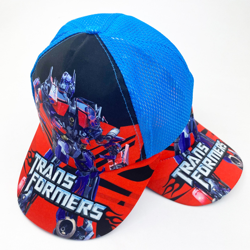 Children's Hat Summer Men's Mesh Sun Hat Sun Hat Cartoon Hat Superman Baseball Cap Thin Cap