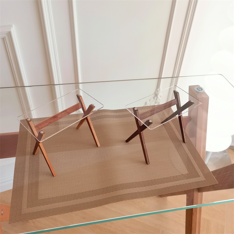 6 points glass table table desk model ins Wind doll house ornaments factory direct support order