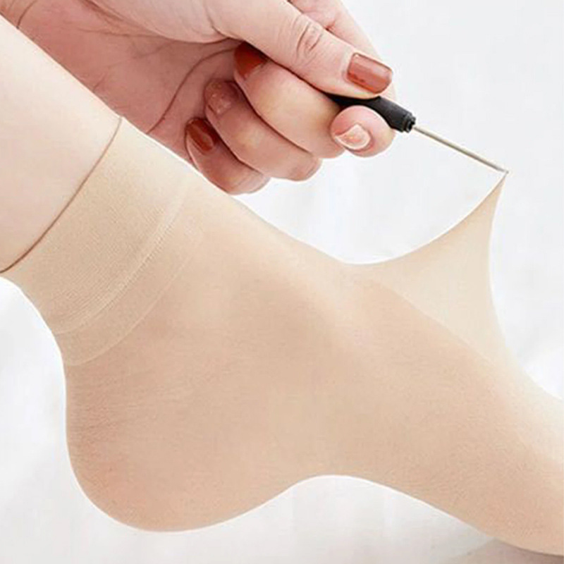 Cross-border foreign trade women's stockings socks thin crystal stockings spring and summer transparent invisible glass stockings