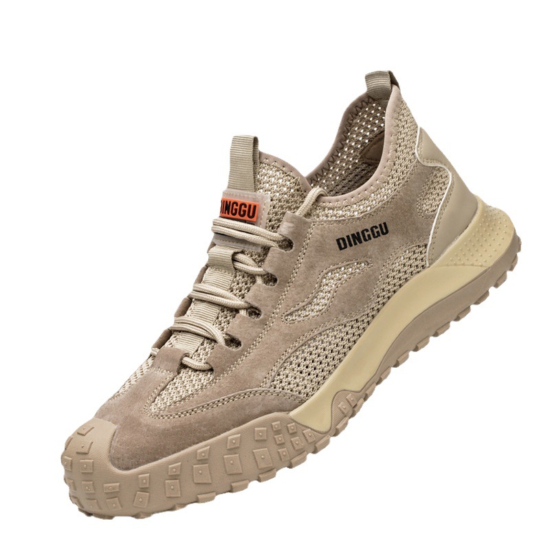 Labor Protection Shoes Men's Anti-smashing and Anti-piercing Insulated Summer Breathable Men's Work Site Old Protection Steel Plate Electrical Steel Head