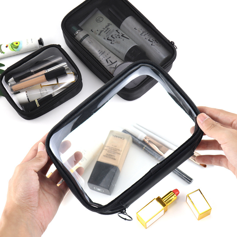 2022 factory direct a generation of cosmetic bag transparent black 2021 new super fire mesh storage bag White