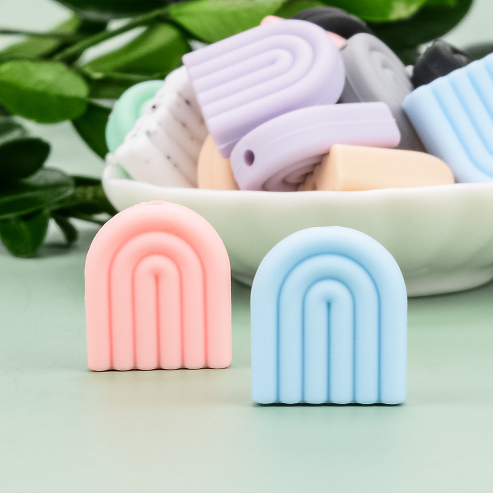 New versatile silicone beads food grade baby gum pacifier chain loose beads children's handmade diy beads wholesale