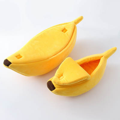 Factory wholesale creative dog kennel banana shape cat kennel winter warm pet kennel a generation of pet supplies