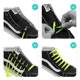 Wholesale TikTok color tie-free Silicone elastic lazy shoelace adult children round head elastic elastic band