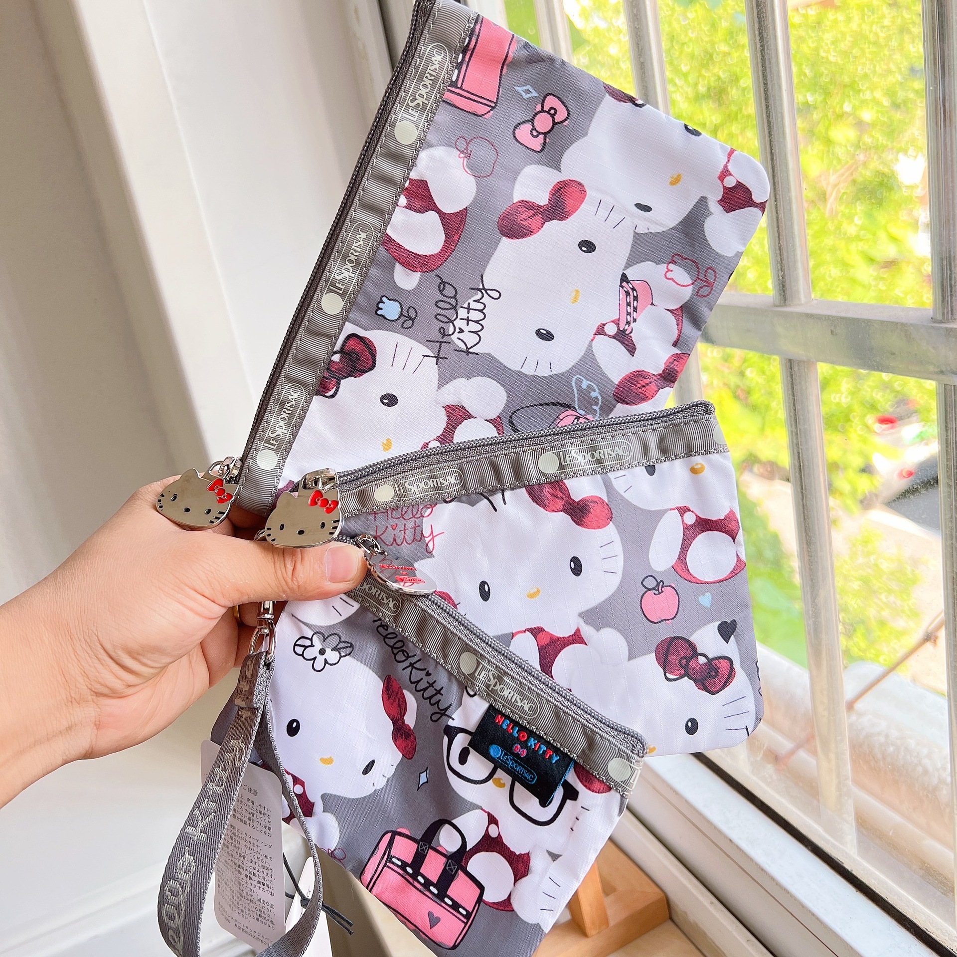 Multi-layer coin purse 3455 detachable clutch bag key bag card bag hand rope bag multi-color optional