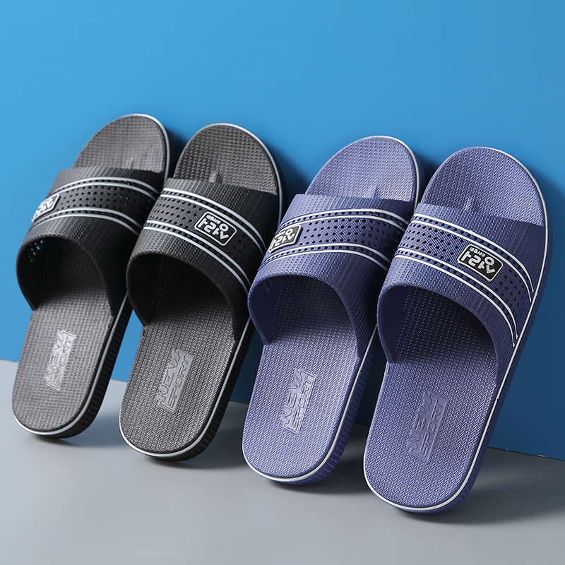 Large size men's slippers summer 46 home indoor non-slip soft bottom bathroom Bath 47 48 large size slippers