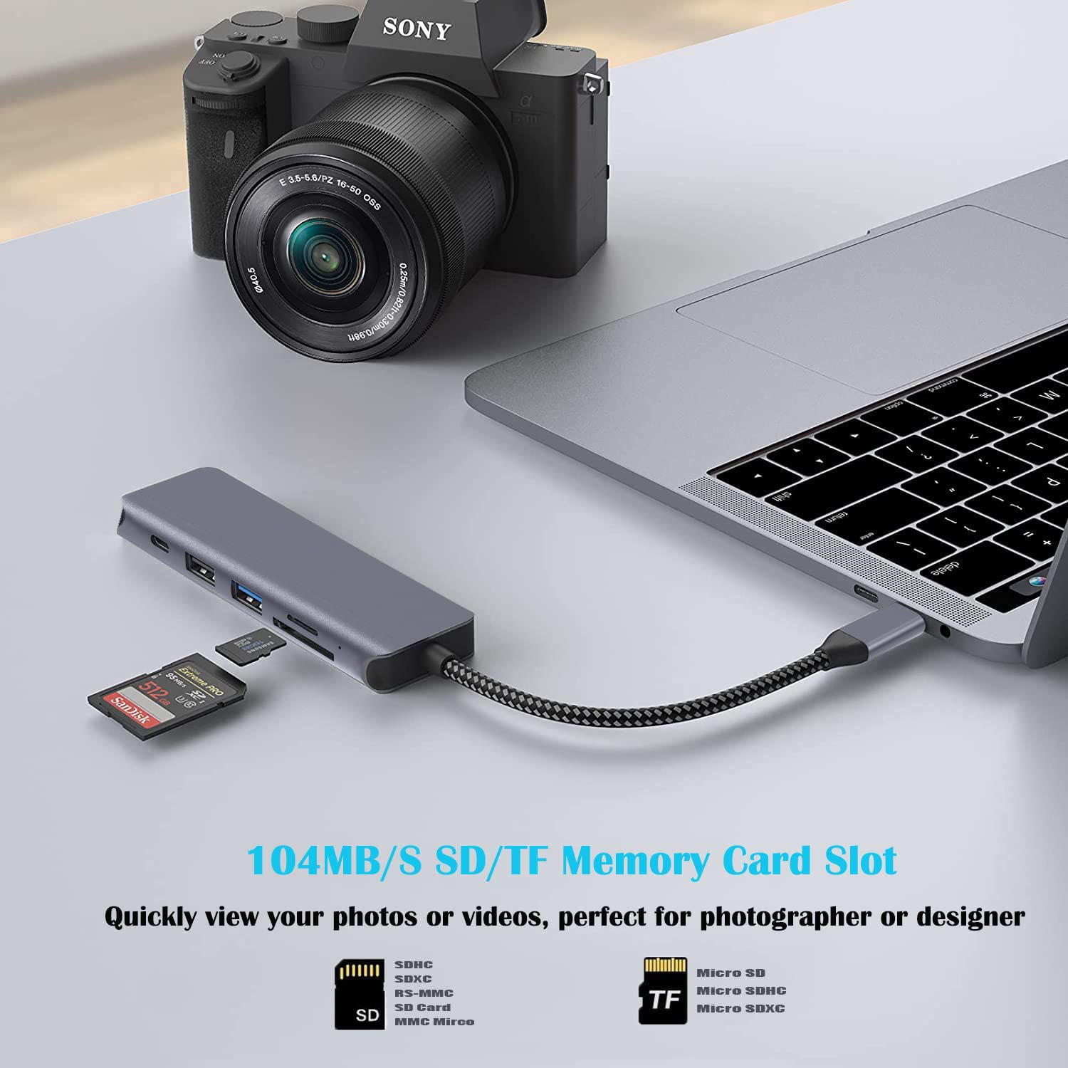 Private model typec hub six-in-one Macbook notebook docking station usb3.0 hdmi 4K screen profiler