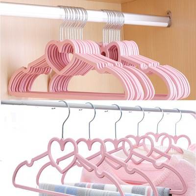 Bow love clothes hanger seamless non-slip cute girl heart home student dormitory princess style storage and finishing