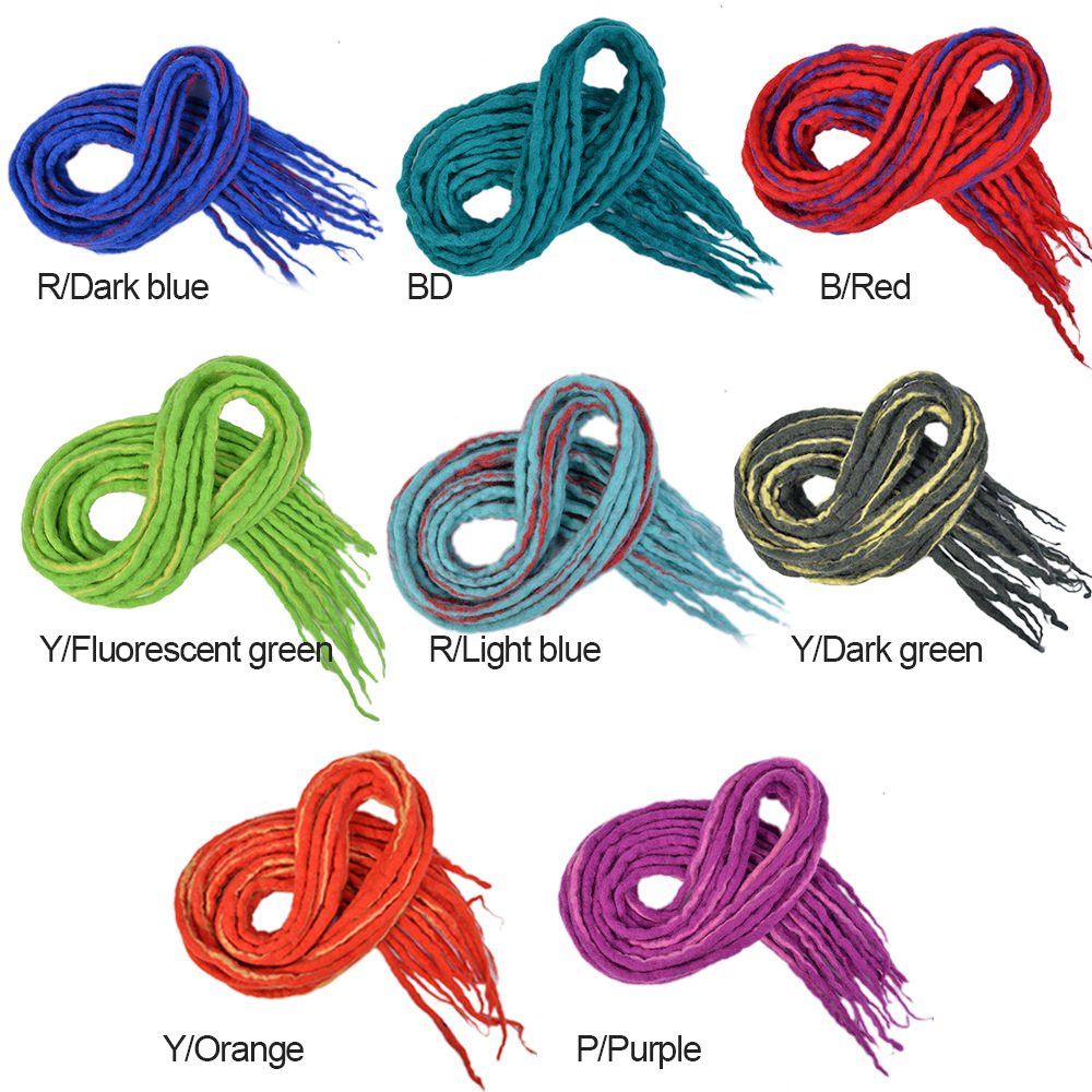 Spot new wool felt dirty braids can do color braids a variety of colors optional