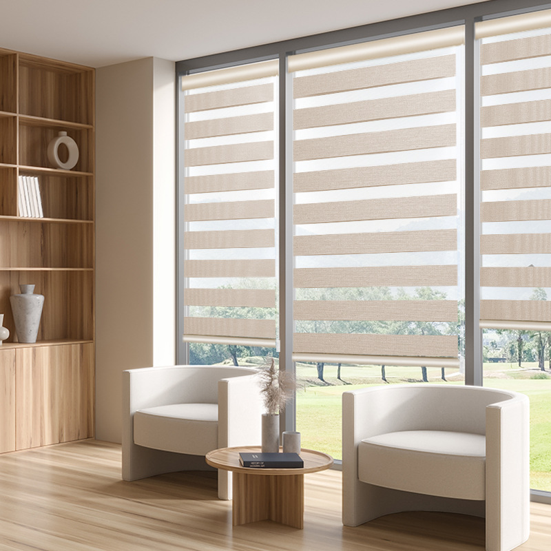 Double-layer waterproof shading shutter curtain living room bedroom bathroom bathroom study office soft gauze curtain shutter