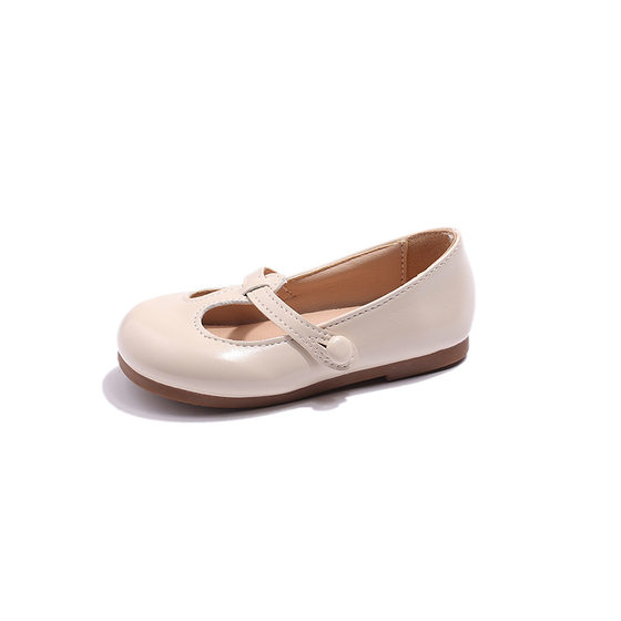 Autumn 2024 New Korean Style Girl's Soft-soled Leather Shoes Fashionable All-match Princess Shoes Children's College Style Single-layer Shoes Trendy