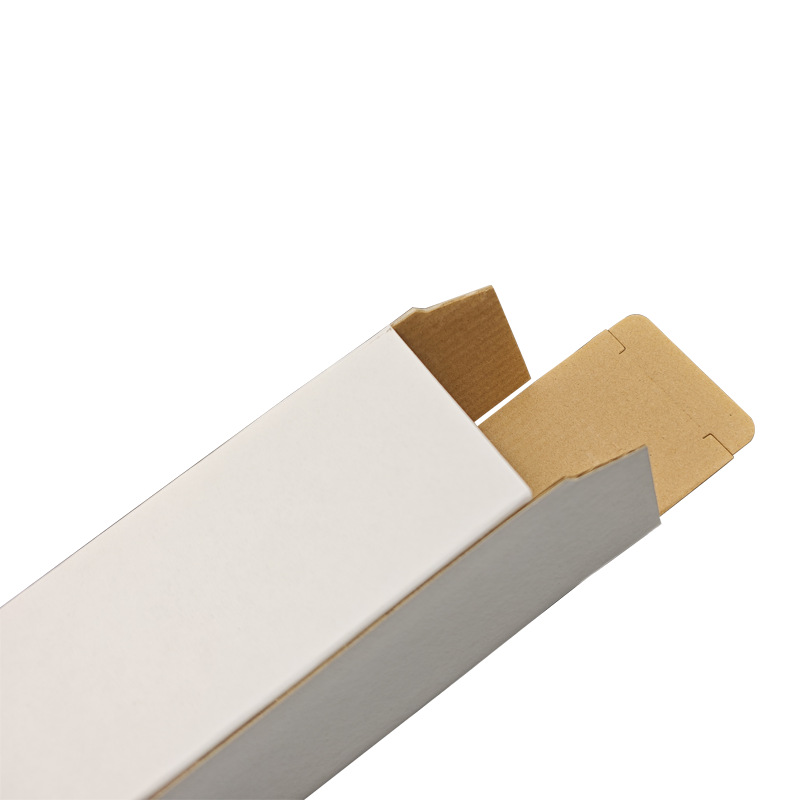 White box in stock wholesale flip paper box white packaging small cardboard box hard corrugated box square button bottom box