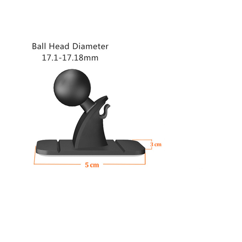 17mm ball head mobile phone bracket accessories modified mobile phone bracket ball head paste base car mini bracket base