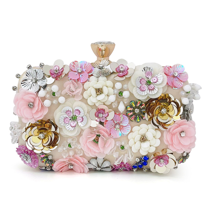 2025 New Hand Bag Female Name Warm Elegant Evening Bag Evening Bag Banquet Bag Flower Bag Dress Bridesmaid Bag