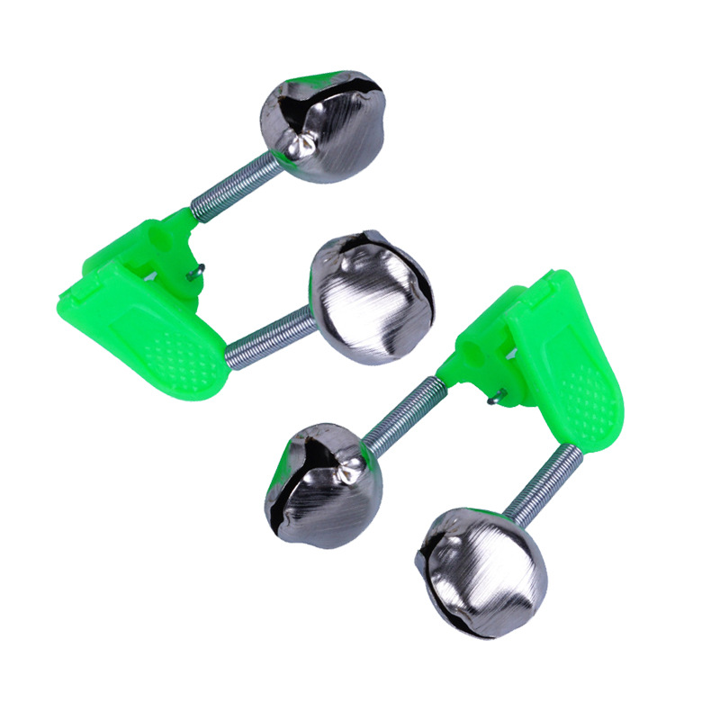 Factory fish Bell fishing bell alarm sea pole small Bell plastic clip double bell fishing gear accessories