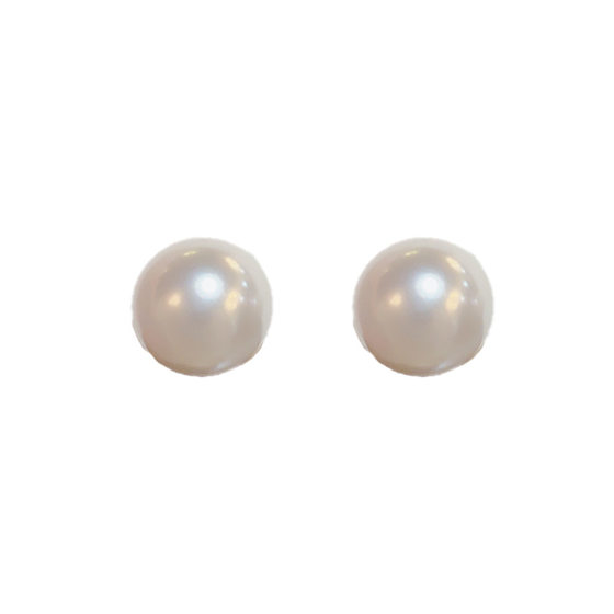S925 Silver Needle Atmospheric Fashion Flat Pearl Earrings 2023 New Ins Style Niche Design High-grade Earrings