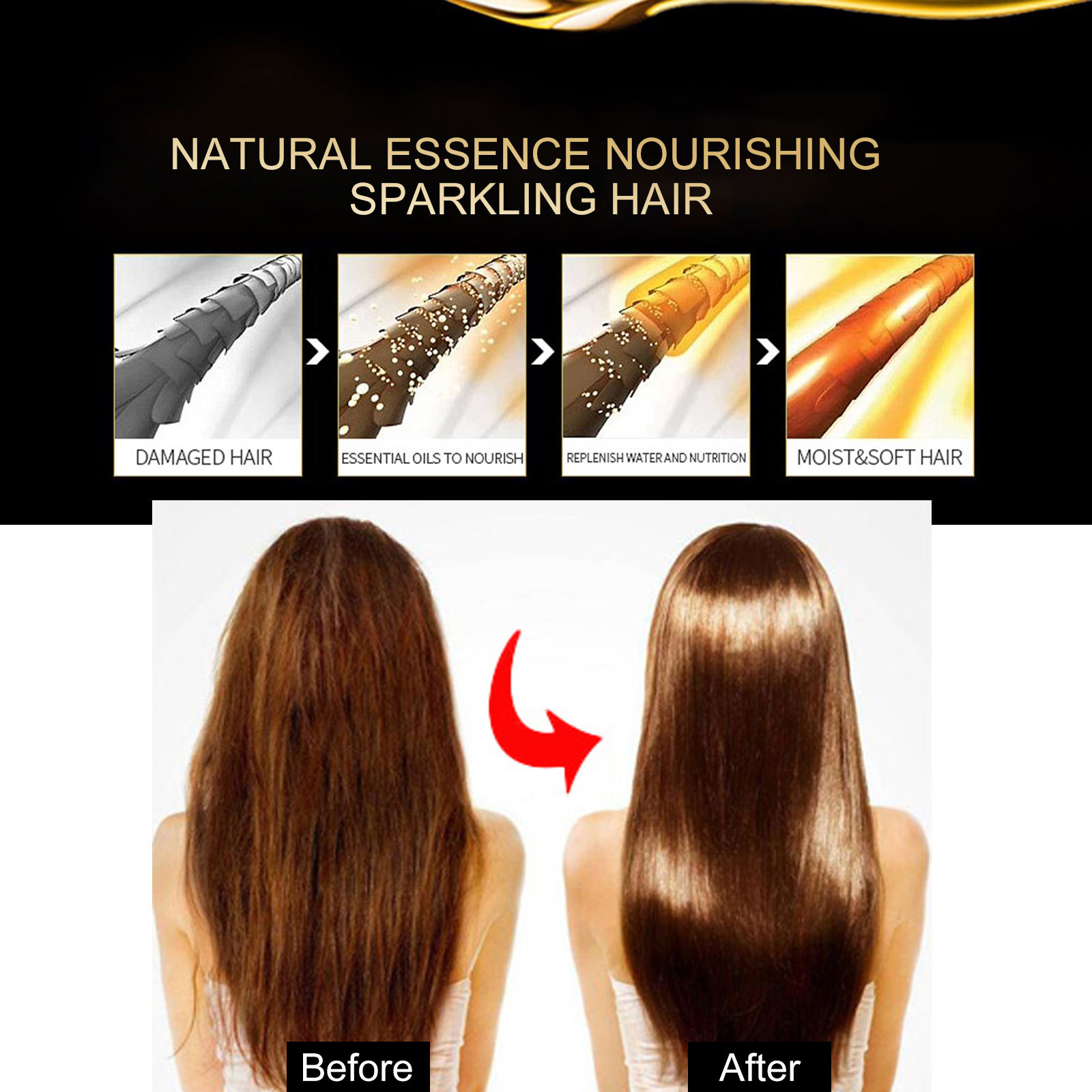EELHOE Hair Care Essence Moisturizing Hair Softness Perm Dyeing Dry Forked Hair Care Essential Oil