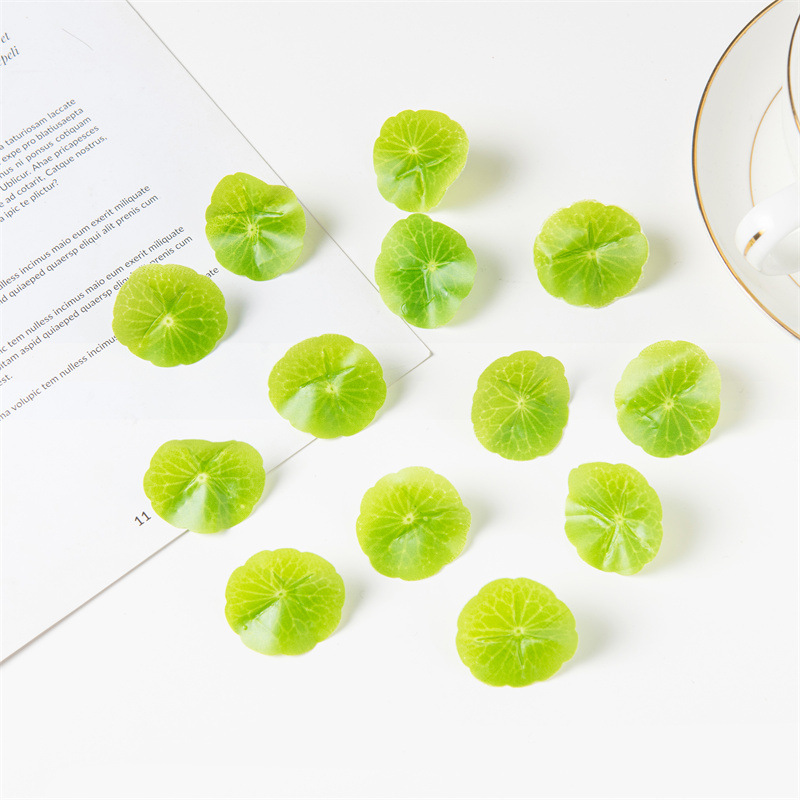 Hot 3.5cm simulation small lotus leaf simulation plant fake lotus leaf home decorations small pond decoration