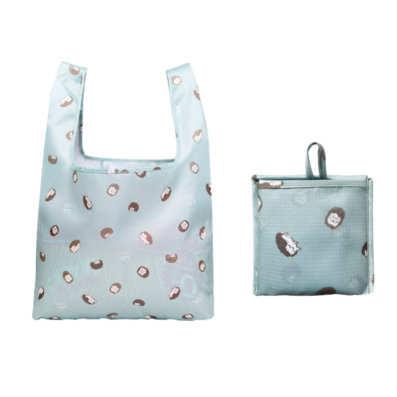 Cross-Border special folding shopping bag portable environmental protection bag large waterproof color handbag can be printed logo printing
