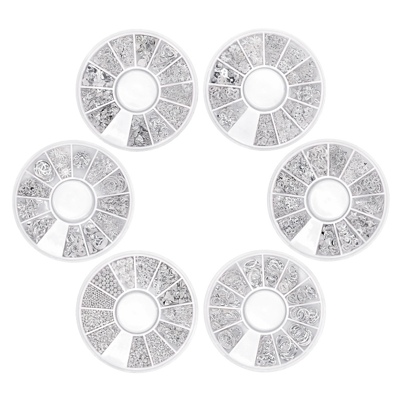 Cross-border nail rivet jewelry online celebrity Xingyue metal alloy nail decoration Japanese hollow nail diamond accessories wholesale