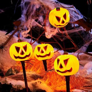 Halloween pumpkin solar ground lamp pumpkin decoration garden outdoor decoration Halloween ground lamp