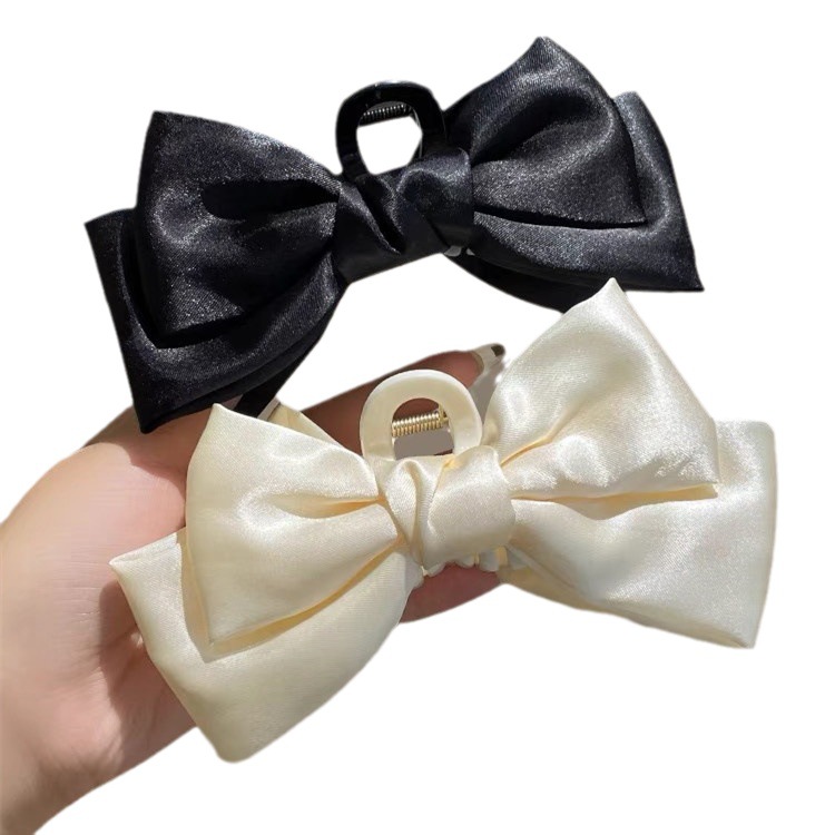 Princess on the run headdress clip bow hair clip large head clip female shark clip 2023 New hairpin