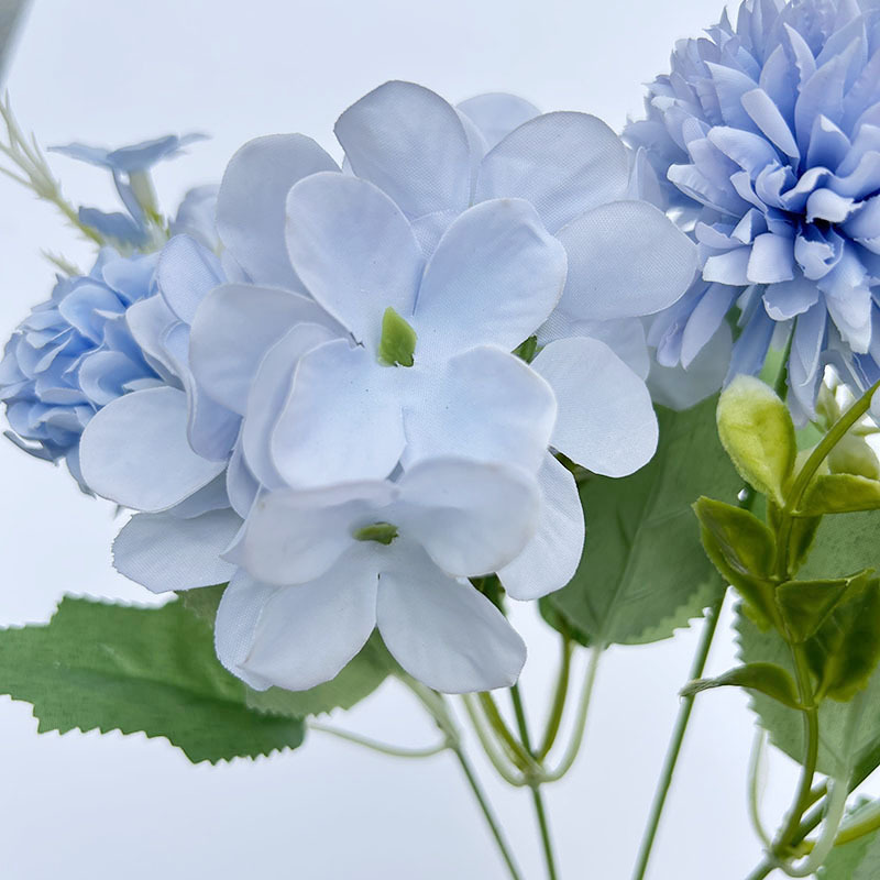 5 fork small flower simulation bouquet artificial Juanhua home hotel decoration flowers_voghion.com