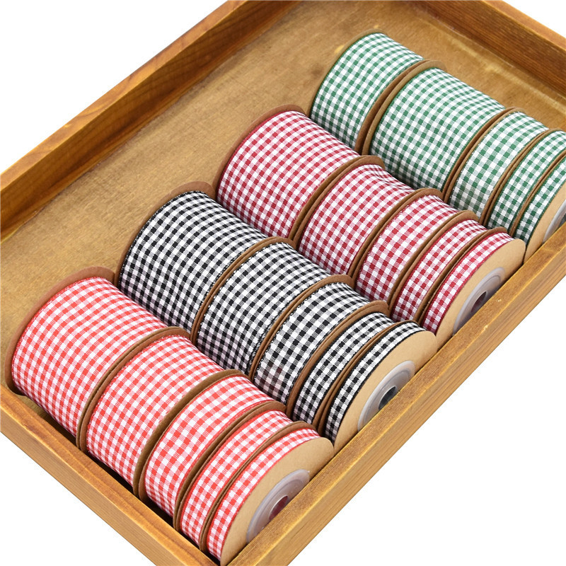 Cross-border Hot Sale Classic Paid Belt Handmade diy Headwear Material Gift Packaging Belt Black and White Red and White Paid Belt 5 m
