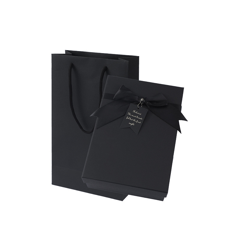 Spot square heaven and earth cover gift box exquisite black bow gift box Coke packaging box manufacturers wholesale
