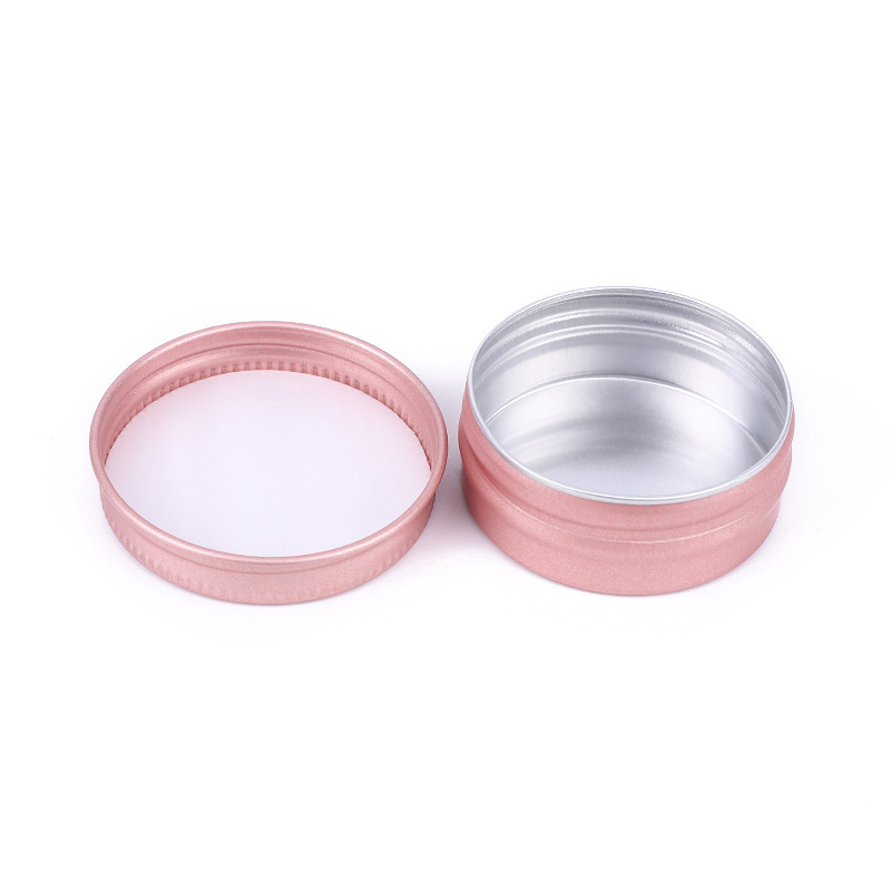Factory Direct Sales 15g ML Rose Gold Thread Small Aluminum Box Cream Paste Cooling Oil DIY Lithospermum Ointment Packaging Box