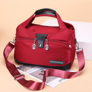 Fashionable Lightweight Oxford Cloth Korean Style Women's Casual Large Capacity Water-repellent Travel Shopping Portable Shoulder Crossbody Bag