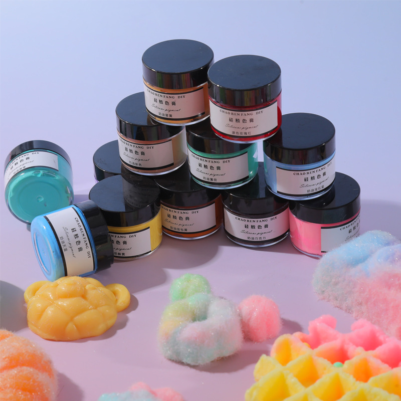 Liquid AB silicone paste mold silicone paste kneading music glue color oil pigment 10g factory wholesale