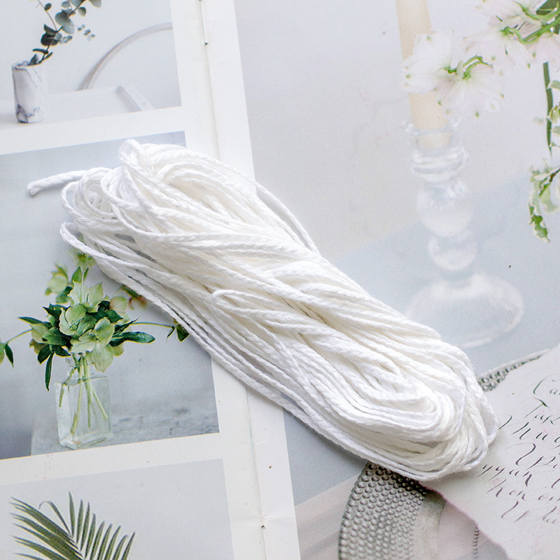 Meimuer mold candle long rod column candle diy unwaxed cotton candle wick 10 meters