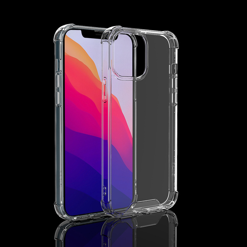 Suitable for iphone16Pro Acrylic Phone Case Four Corner Anti-drop Case Apple 15 Transparent Two-in-One Protective Case