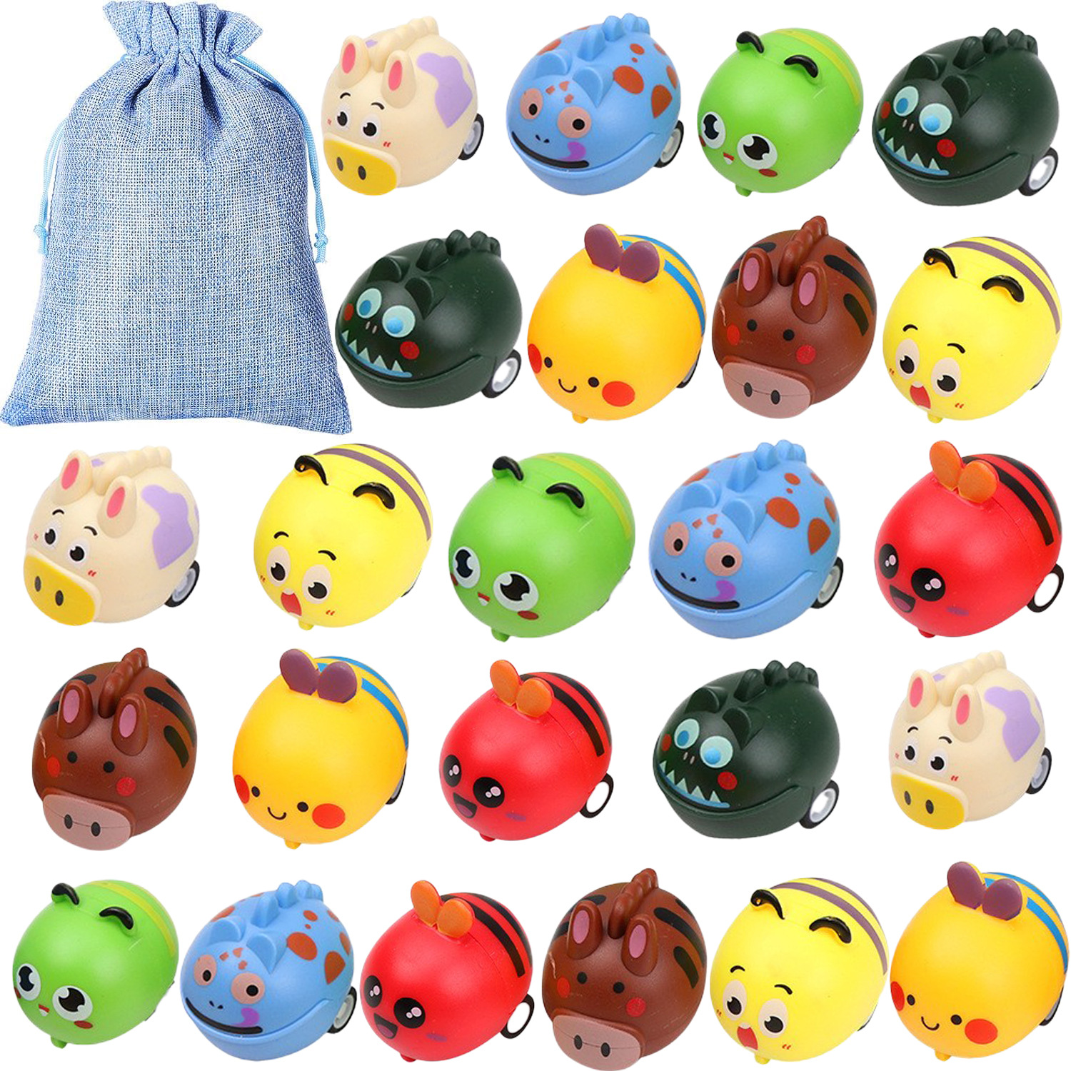 Amazon Easter party painted egg ball alloy rabbit back car surprise twist shell toy car spot