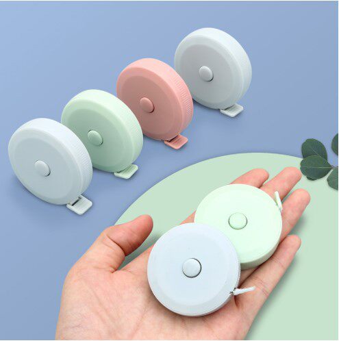 Mini Small Soft Ruler 1.5 m Plastic Tape Ruler Tape Ruler Telescopic Measuring Ruler Automatic Three-way Ruler Student Tape Ruler