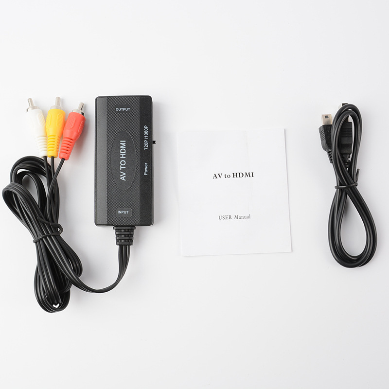 Wholesale New HD av to hdmi converter cross-border av to hdmi conversion cable av to hdmi converter