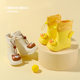 Children's corset rain boots wholesale light yellow duck rain boots small and medium-sized children's waterproof rain gear baby water shoes girls