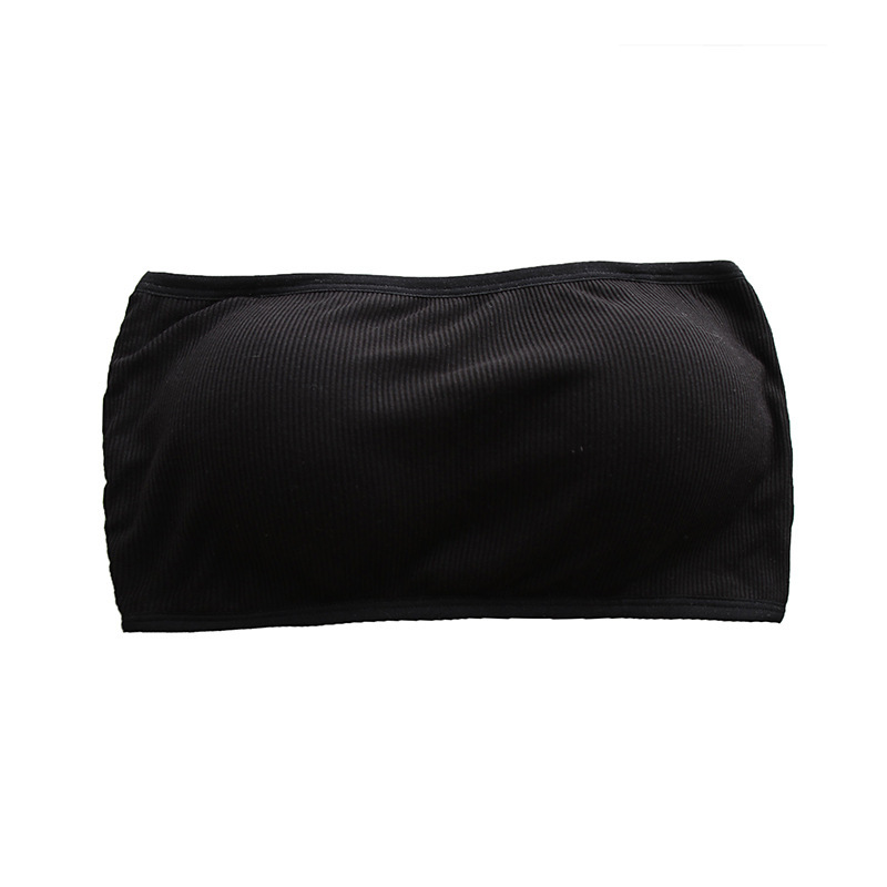 New Strapless Strapless Underwear Without Steel Ring Fixed Cup Small Chest Thin Anti-walking Light Wrap Chest Beautiful Back Anti-slip Summer