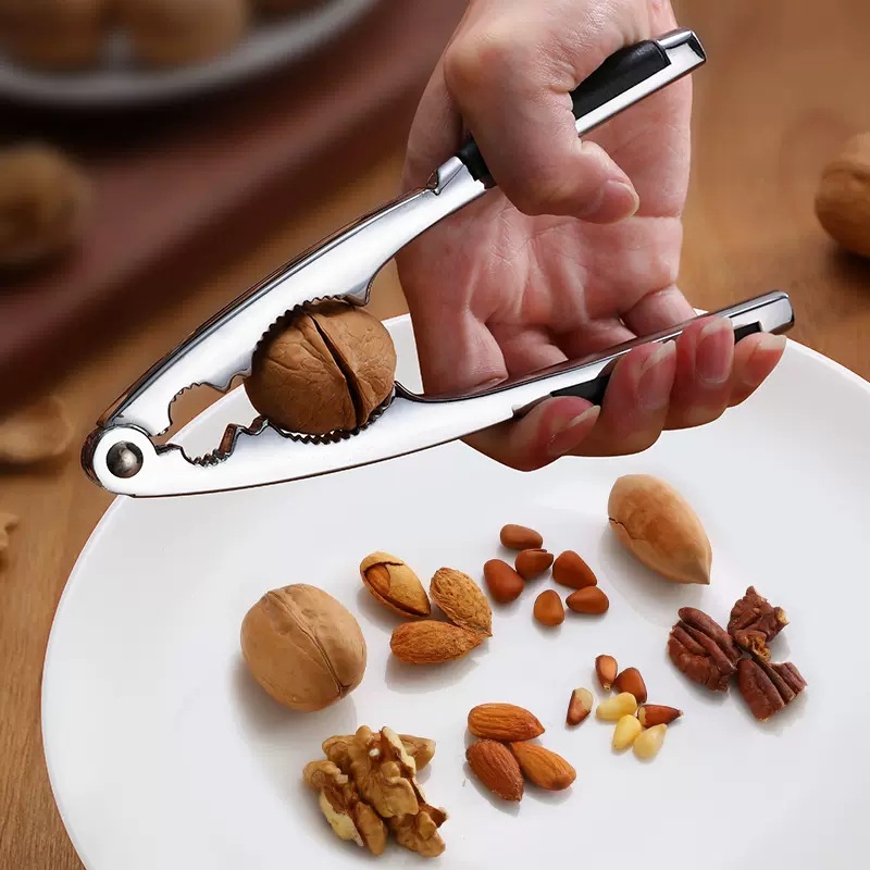 Walnut clip peeling kernel clip pecan tool household super thick real open walnut nut artifact small hazelnut pliers
