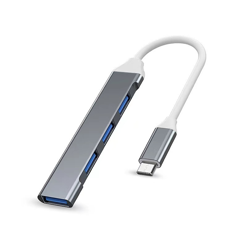 超薄型ハブ 1 ～ 4 USB スプリッター アルミニウム合金拡張ドック 4 ポート USB ハブ デジタル コンピューター アクセサリー|undefined