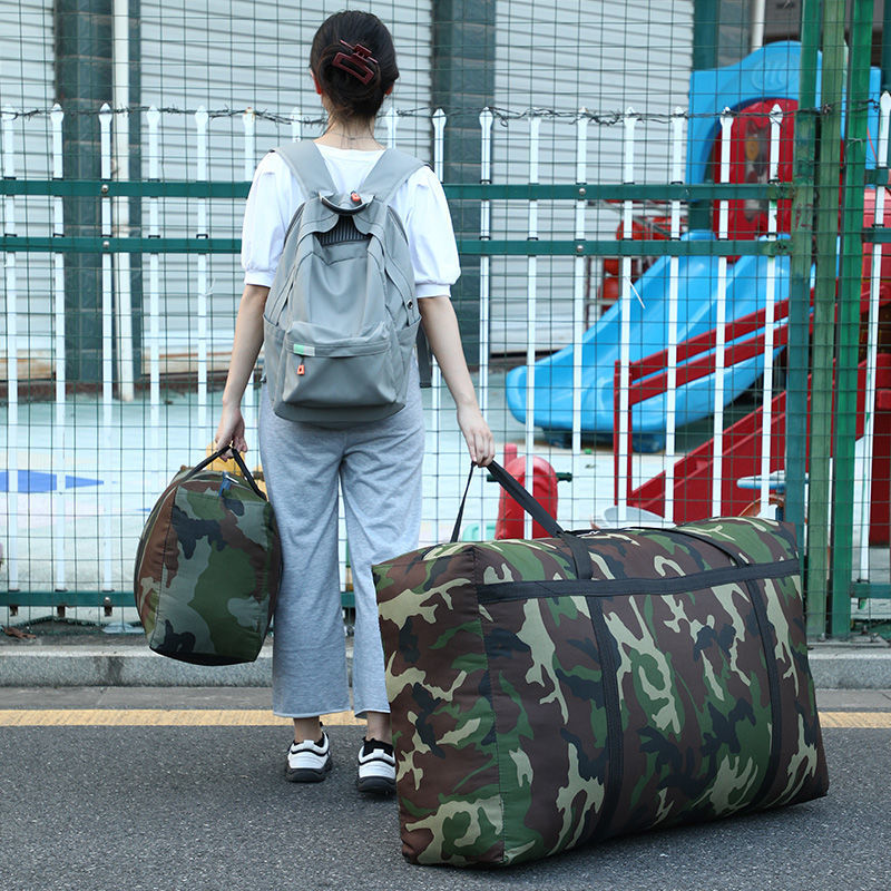 Camouflage travel storage bag wholesale moving bag large capacity non-woven quilt bag hand luggage bag