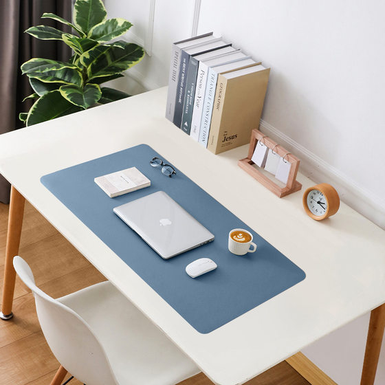 In stock wholesale leather PVC desk mat waterproof oil-proof oversized mouse pad computer mat learning office desk mat large