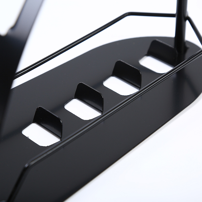 Korean Style Creative Iron Four-compartment Storage Rack Office Desktop Stationery Storage Rack Remote Control Storage Holder