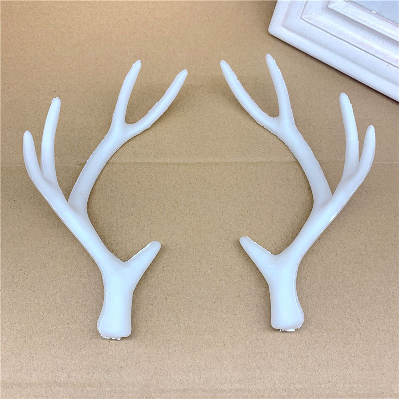 Simulation antlers Christmas decoration flocking antlers headwear diy accessories material hairband Carson female photography props