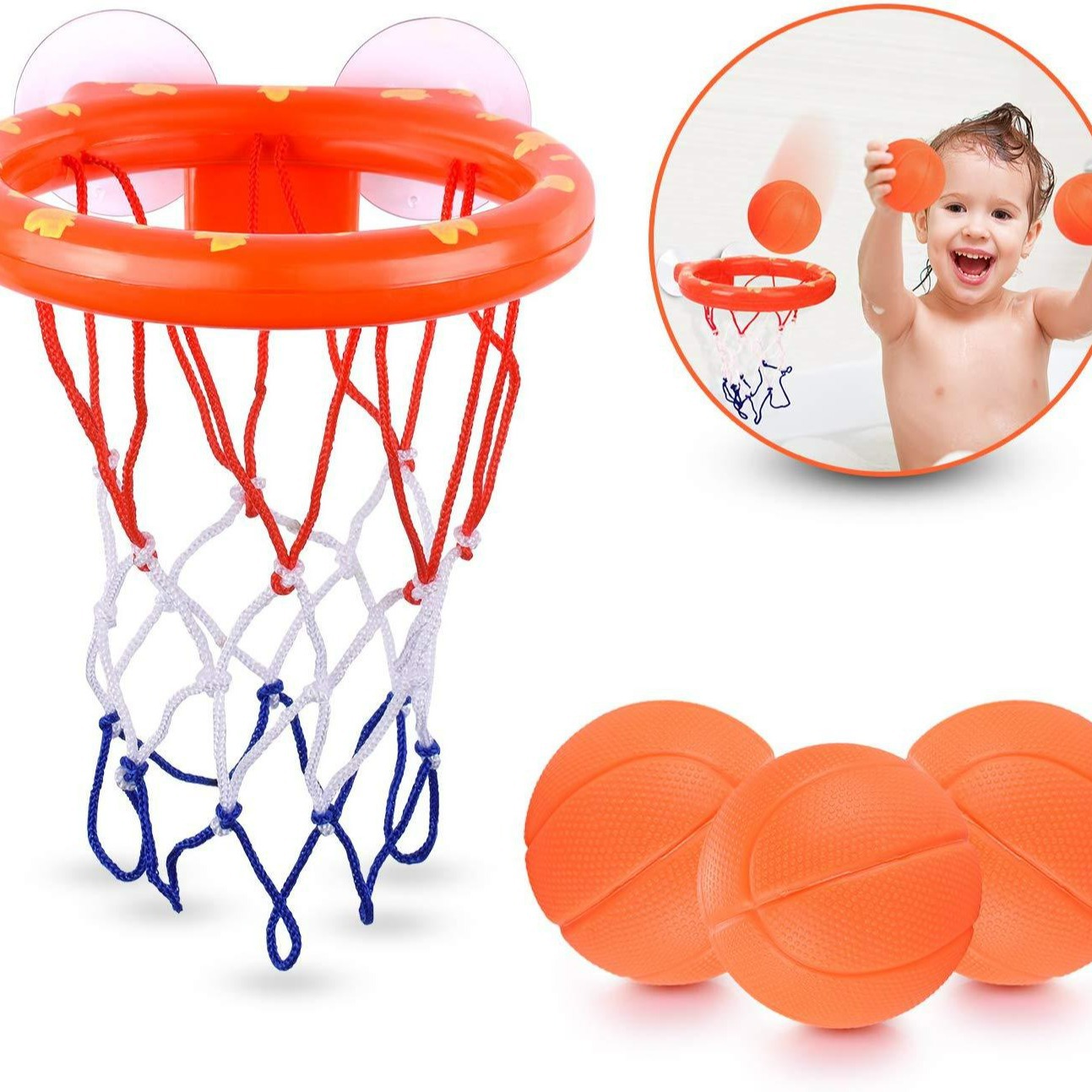 跨境熱賣浴室籃球架 兒童洗澡投籃玩具Basketball Hoop bath toy