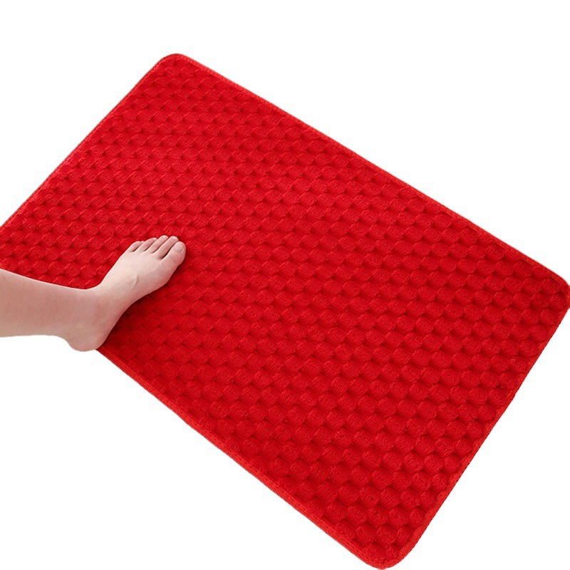 Cross-border Golden Turtle velvet floor mat living room bedroom carpet bathroom absorbent floor mat entrance kitchen bathroom non-slip door mat