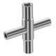 4 in 1 silver wrench cross faucet wrench square wrench manual bathroom wrench hardware tools wholesale