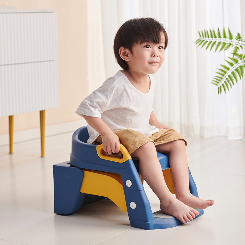 Non-slip Children's Toilet Rings Products Widened Anti-compression Auxiliary Toilet Ladder Infant Baby's Ladder Folding Toilet