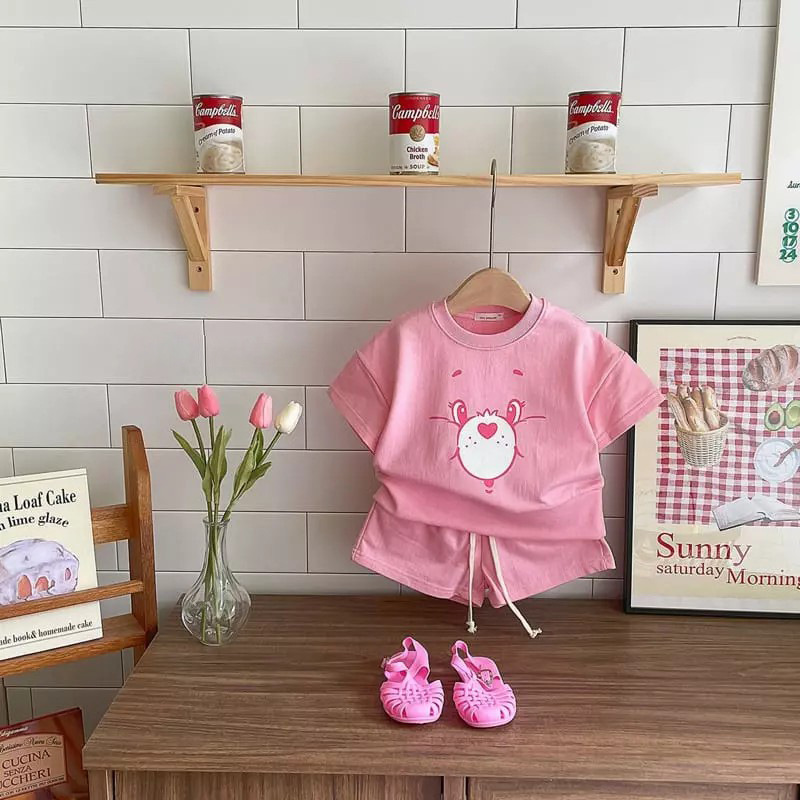 South Korea Children's Clothing Children's Summer Short-sleeved suit Baby Wrap Fart Clothes Class A Cotton Baby's Summer Clothes Baby clothes